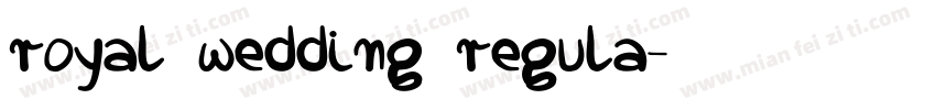 royal wedding regula字体转换
